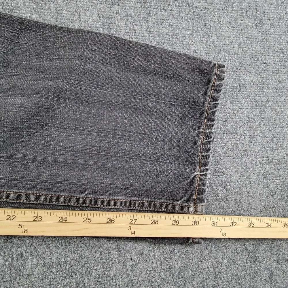 Levis 514 Jeans Men's‎ (36x30 Label) Straight Leg Slim Black Cowboy Rodeo